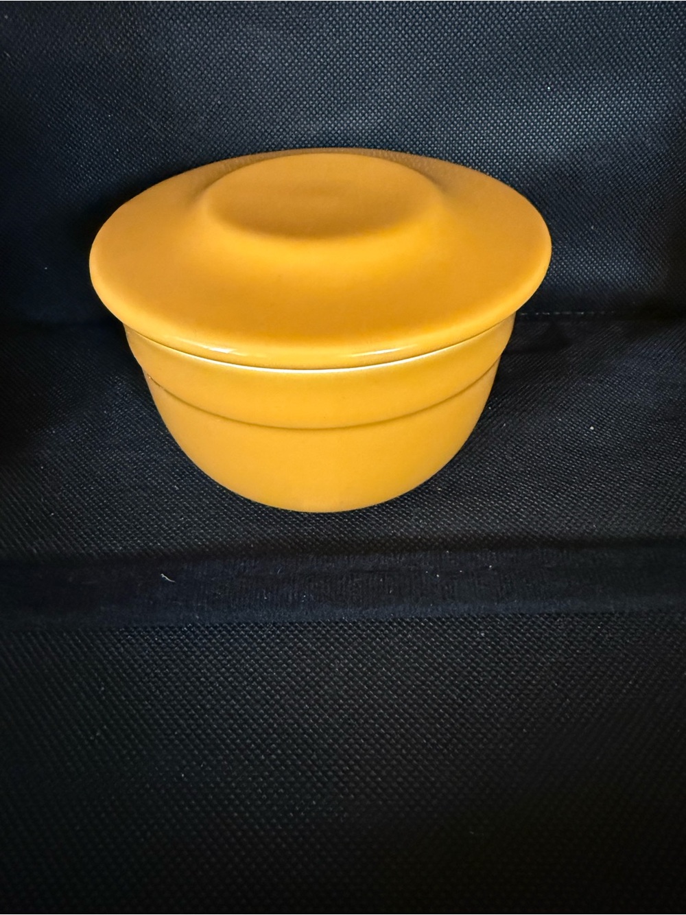 Emile Henry Yellow Crock Butter Keeper Bowl Bell 16.10 Modele Depose 7oz. OSK